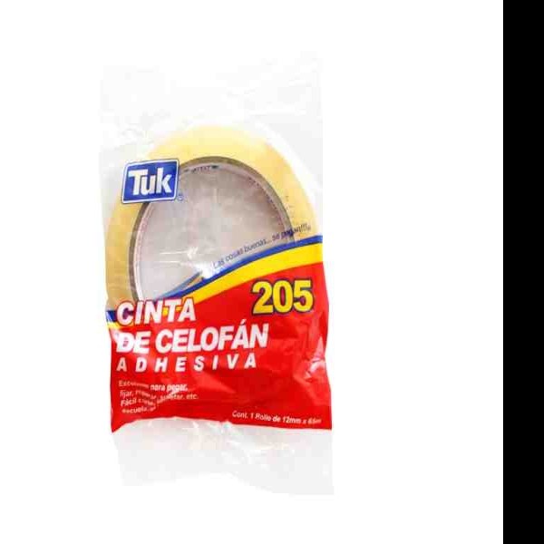 CINTA ADH. 12X65M. TRANSP. TUK 205 E.12 C.96